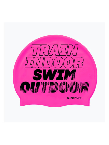 BuddySwim TSO Силиконова розова шапка за плуване