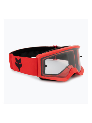 Fox Racing Main Core Jr флуоресцентно червено/ясно детски очила за колоездене