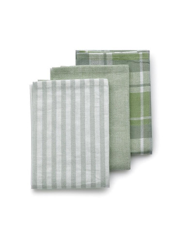 Комплект от 3 бр. кухненски кърпи KELA PASADO маслиненозелени - 65 х 45 см
