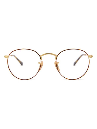 Ray-Ban Round Metal 0RX3447V 2945 - диоптрични очила, кръгла, unisex, кафяви