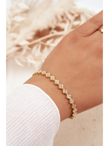 Златна гривна Boto с циркони