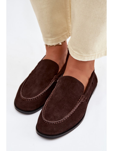 Дамски велурени мокасини BIG STAR