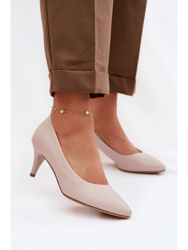 Дамски сиви обувки на висок ток Sergio Leone