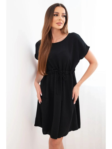 Дамска рокля Kesi Włoski с къс ръкав и връзки