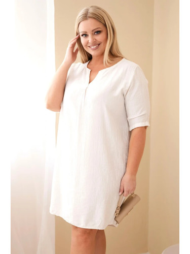 Дамска вискозна рокля Kesi Włoski с къс ръкав