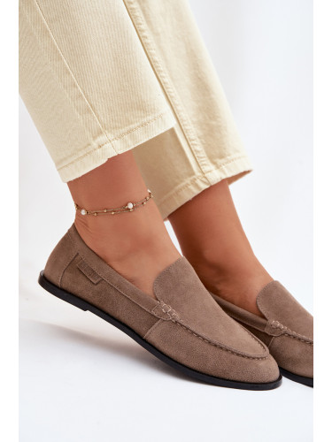 Дамски велурени мокасини BIG STAR