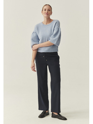 Тъмносини широки панталони Cortone Tatuum