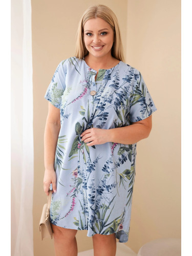 Рокля Kesi с къс ръкав в големи размери