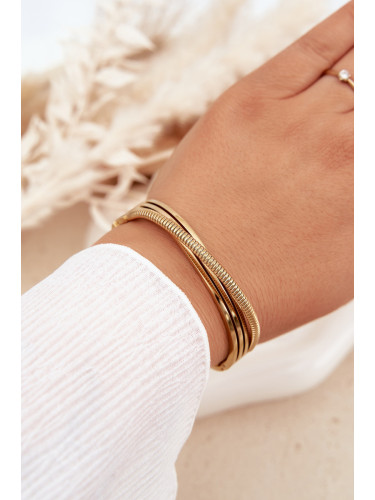 Златна гривна от неръждаема стомана