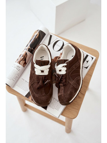 Дамски велурени маратонки Vinceza