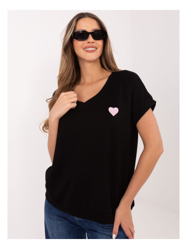 Ежедневна черна блуза