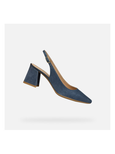 Тъмносини дамски сандали Geox Giselda