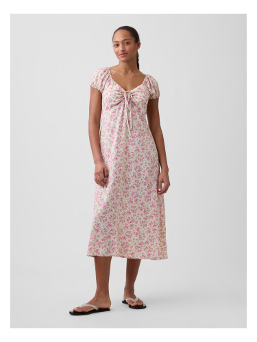 Рокля миди с флорален принт GAP