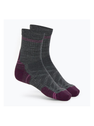Дамски чорапи Samrtwool Hike Targeted Cushion Mid Crew medium grey