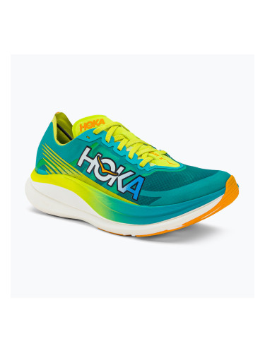 HOKA Rocket X 2 мъжки обувки за бягане синьо/жълто 1127927-CEPR