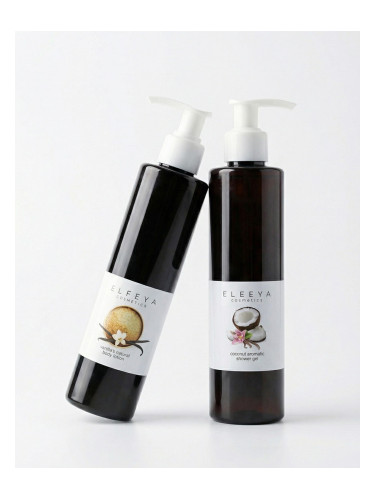 Екзотичен тропически сет грижа за тяло - Душ гел и лосион за суха кожа