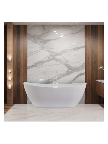 Свободностояща вана PARMA 170 x 72 см, бял сифон