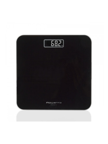 Електронен кантар за баня Rowenta BS1800V0 Черен калено стъкло 160 kg