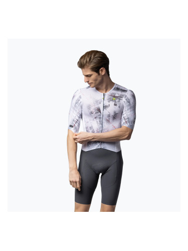 Мъжки костюм за колоездене Alé Mirror white