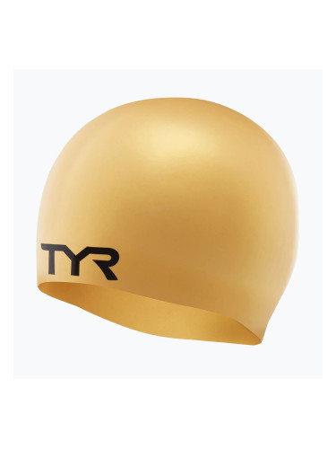 Шапка за плуване TYR Wrinkle Free gold