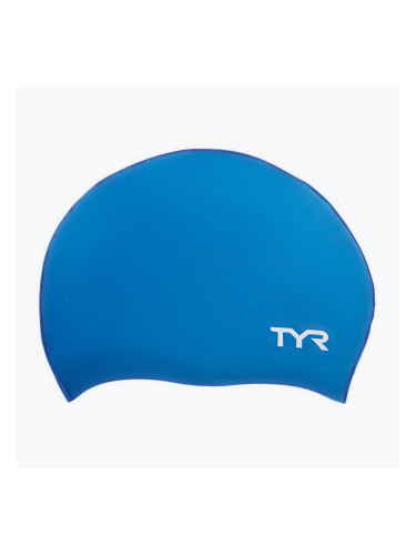 Шапка за плуване TYR Wrinkle-Free Silicone royal