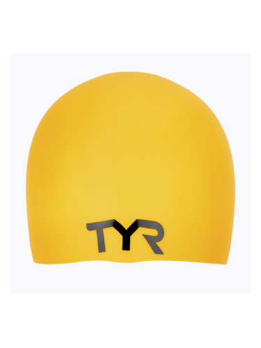 Шапка за плуване TYR Wrinkle Free yellow