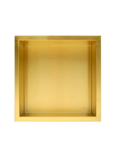 Златен вграден рафт Wall Box One Gold 30x30 см от неръждаема стомана