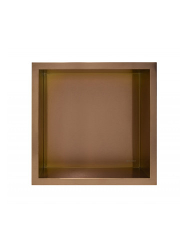 Меден вграден рафт Wall Box One Copper 30x30 см от неръждаема стомана