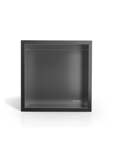 Вграден рафт от неръждаема стомана Wall Box One Gun Metal