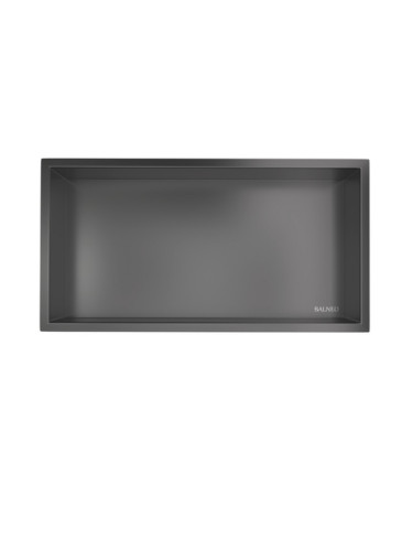 Вграден рафт Wall Box One Gun Metal 60x30 см от неръждаема стомана
