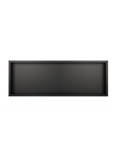 Черен рафт за вграждане Wall Box One Black 90x30 см от неръждаема стомана