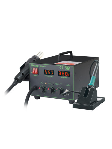 Станция за запояване и горещ въздух, SS-989B, 230VAC, 60W, LED, PRO'S KIT