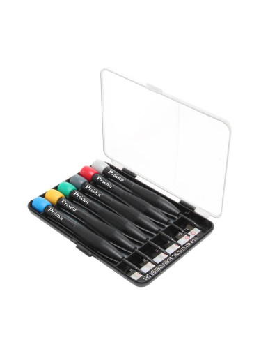 Комплект отвертки, тип звезда, ванадиева стомана, 6 броя, SD-3502, PRO'S KIT