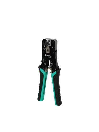 Клещи за кербоване, рязане, заголване, на LAN кабели, RJ45, CP-376AR, PRO'S KIT