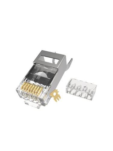 Конектор (букса), за интернет, RJ45, кримпване, екраниран, cat. 6/7, CN-PT50C6AS, PRO'S KIT