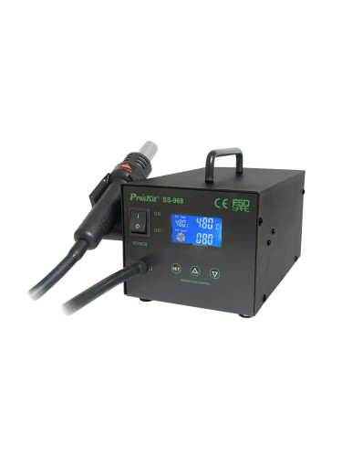Станция за горещ въздух, SS-968B, 600W, 0~480°C, PRO'S KIT