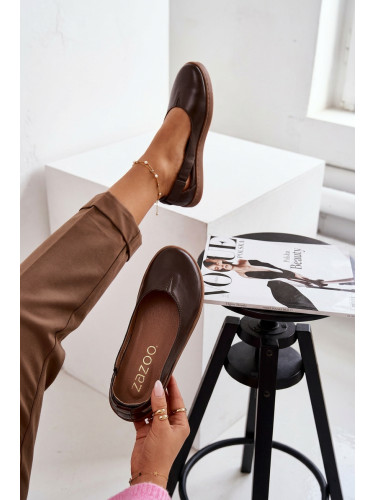 Боси кожени балерини Zazoo