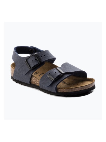 Детски сандали BIRKENSTOCK New York Birkibuc Narrow navy