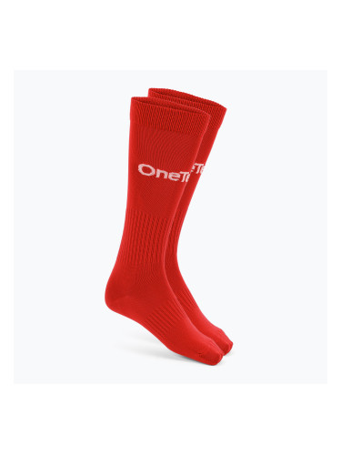 Детски футболни чорапи OneTeam Precision football socks red