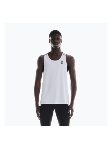 Мъжка тениска за бягане On Performance Tank white/silver