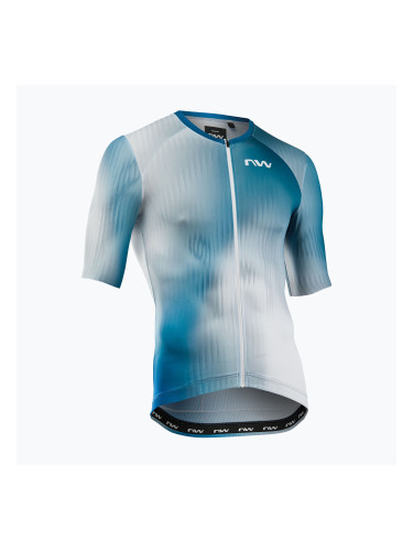 Мъжка колоездачна фланелка Northwave Blade white/blue