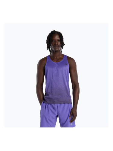 Мъжка тениска за бягане New Balance Viz-Tech Singlet electric purple
