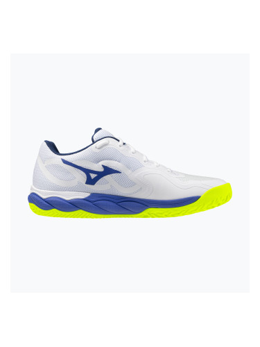 Мъжки тенис обувки Mizuno Wave Enforce Court CC white/dazzling blue/ lightning