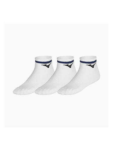 Чорапи Mizuno Training Mid With Line 3 pairs white/ultramarine