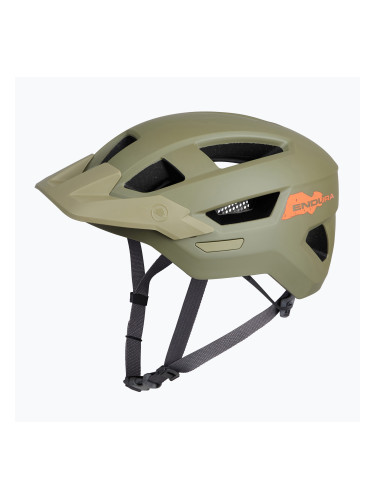 Endura Hummvee Youth туид зелена детска велосипедна каска