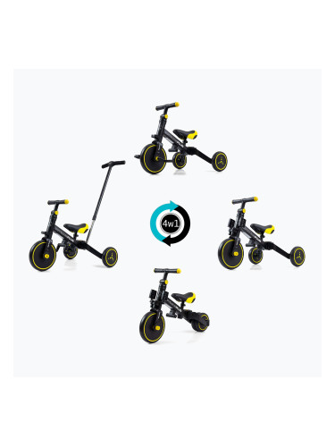 Milly Mally 4в1 триколка Optimus Plus черна