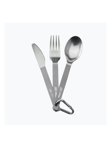 Esbit 3-Pcs Titanium Cutlery-Set W/ Carabiner And Pocket titanium
