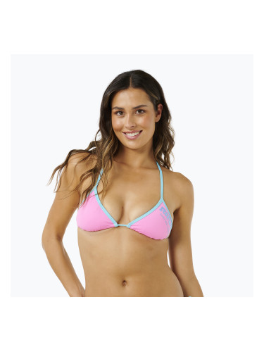 Горнище от бански костюм Rip Curl Surf Puff Sliding Tri light pink