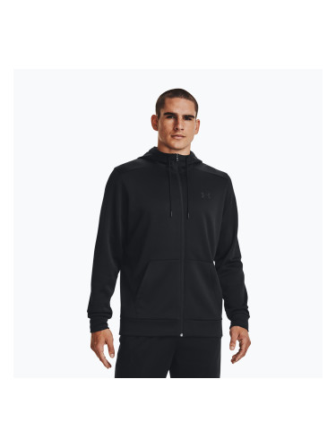 Мъжки суитшърт Under Armour Fleece FZ Hoodie black/black