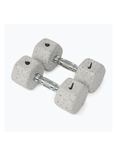 Дъмбели Nike Strength Grind Hex Dumbbell 2 x 9 kg wolf grey